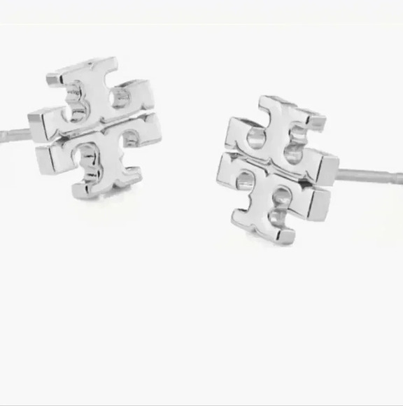 Tory burch logo earrings never used - Picture 1 of 9